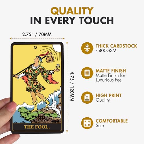 image for Wyspell Classic Tarot Cards for Beginners - Original Tarot Cards with 