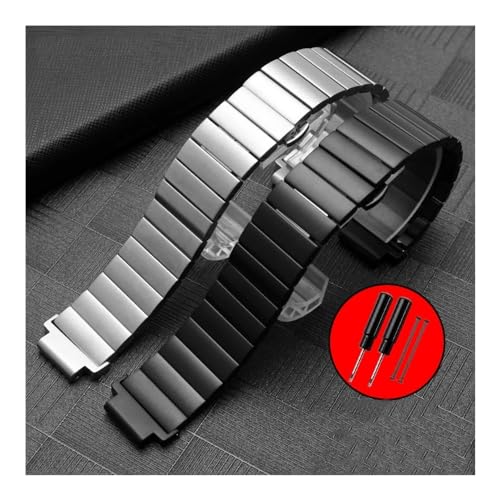 Correa de reloj para hombres compatible con Garmin y Timex T2N721 de acero inoxidable 3