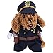 Policeman Costume Outfits with Hat Pet Dog Cat Halloween Costumes The Police for Party Christmas Special Events Costume Uniform with Hat Funny Pet (S)
