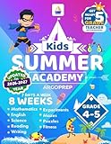 Kids Summer Academy by ArgoPrep - Grades 4-5: 8 Weeks of Math, Reading, Science, Logic, Fitness and Yoga | Online Access Included | Prevent Summer Learning Loss