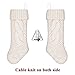 LimBridge Christmas Stockings, 6 Pack 15 inches Small Size Cable Knit Knitted Xmas Rustic Personalized Stocking Decorations for Family Holiday Season Decor, Cream or Burgundy
