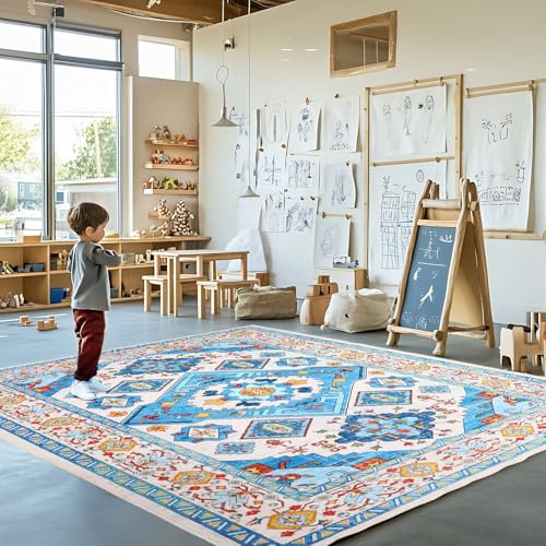 Interstellar - Alfombra De Área De 5 X 7 Pies, Diseño Tradicional Bohemio Suave, Alfombra De Lana Sintética Estilo Vintage, Antideslizante, Lavable, Para Sala De Estar, Dormitorio, Granja, Comedor, Interstellar - Alfombra De Área De 5 X 7 Pies, Diseño Tradicional Bohemio Suave, Alfombra De Lana Sintética Estilo Vintage, Antideslizante, Lavable, Para Sala De Estar, Dormitorio, Granja, Comedor,