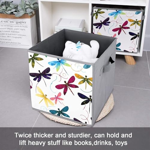 Boîtes de rangement libellule pliables pour étagère et placard - 7