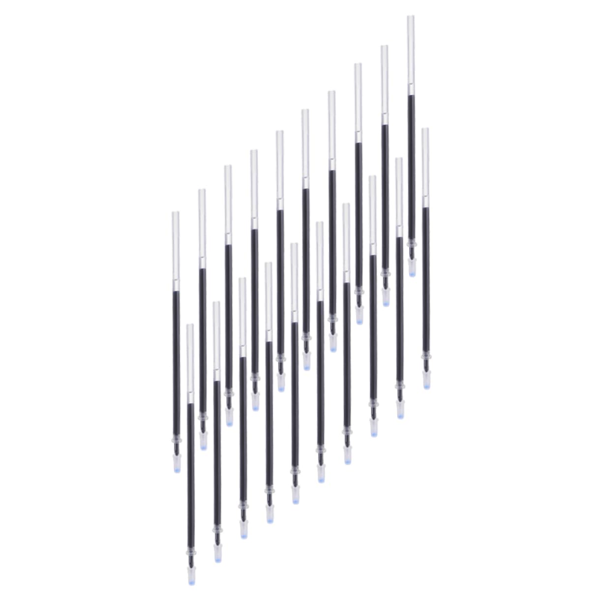 EXCEART Recambios y Escritura Suave 200 de 0,5 Mm de Bolígrafos Neutros Tinta Negra para Papelería Escolar y Uso Diario
