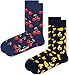 Produktbild Happy Socks Unisex 2-pack Classic Cherry, Blau, 41-46 EU