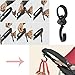 4pcs Stroller Hooks, Walker Hooks Wheelchair Hanging Hooks, 360° Rotation Baby Stroller Hooks Stroller Hanger Diaper Bag Hanger Stroller Bags Purse Organizer Stroller Wheelchair Walker Accessories.