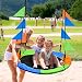 Columpios Infantiles, 100cm Columpio Jardín Niños, Columpios Redondos con Cuerda Ajustable Y...