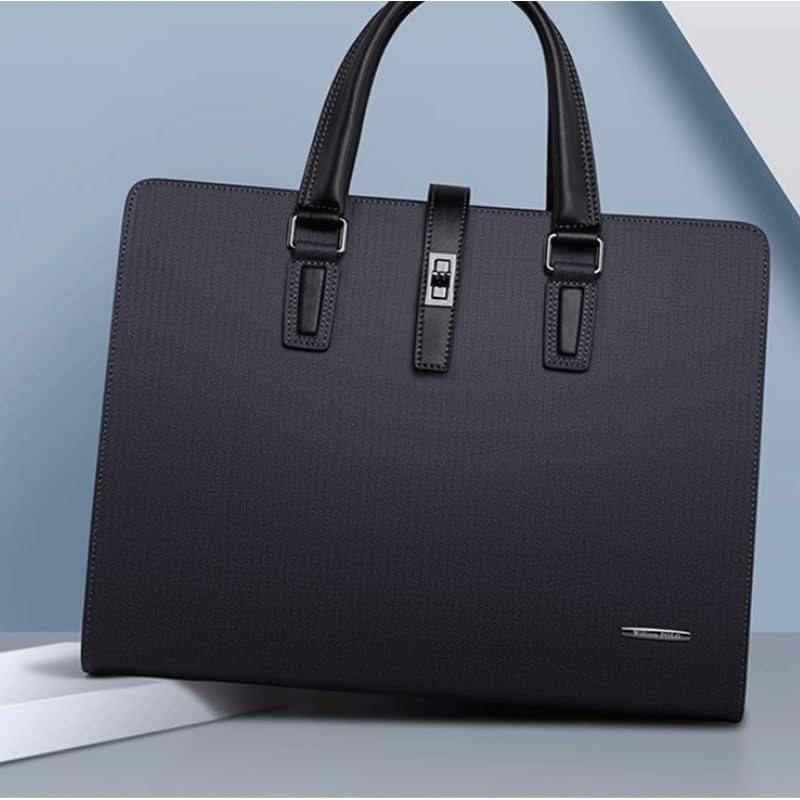 Mens Briefcase Genuine Leather Office Bag Business Laptop Tote image 3