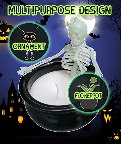 Ppbuky Skeleton Candles, Gothic Bar Candle Horror Skull Candle For Desk Spooky Decoration Jar Candle For Home Bed Room Bath Room Indoor Tables Christmas Halloween Birthday Gift For Adults Women Men #TOP3