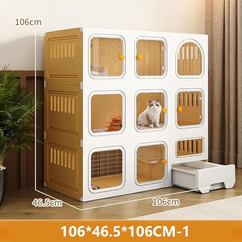 Parc pour animaux de compagnie portable et modulable de 141cm de haut