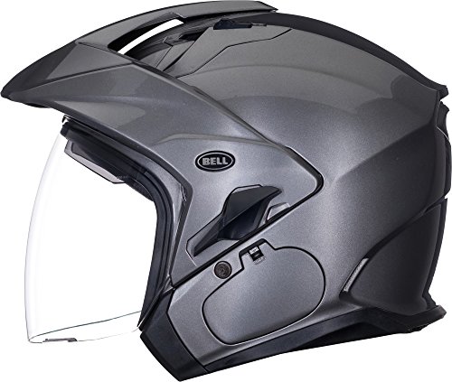 Bell Mag-9 Open Face Motorcycle Helmet (Solid Gloss Titanium, X-Large) #TOP3