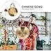 Vaguelly 12.6 Inch Hand Gong with Hammer Traditional Chinese Percussion Instrument for Music Performance Meditation and Hearing Training