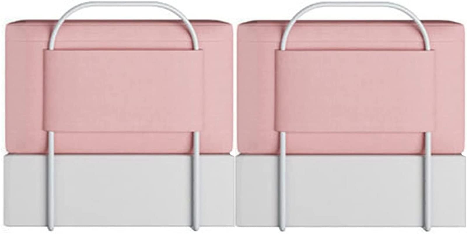 Foam Bed Guard, Bed Rails Bumper, Adjustable Height, Pearl Cotton + Metal Support, Bed Guard All Sides for Toddlerbed and Single/Double Bed, Sleep Easy (Color : Pink, Size : 100cm(50cm*2))
