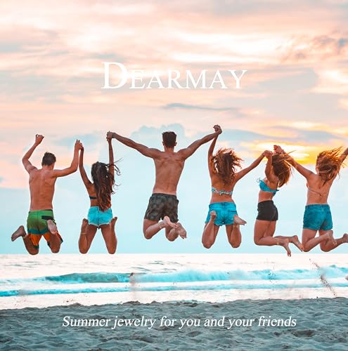 Image of DEARMAY Gold Ankle Bracelets for Women Waterproof, Non Tarnish 14K Gold Plated Beaded Link Chain Anklets, Layered Summer Beach Jewelry Gifts, Dainty Bikini Outfits for Vacation