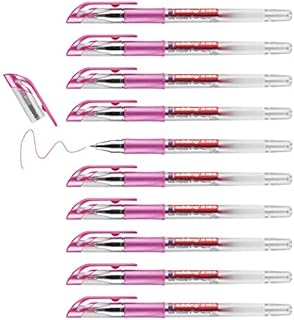 edding 2185 gel roller - copper - box of 10 - 0.7 mm - gel pen for writing, drawing, colouring mandalas, bullet journals - glitter gel pen, colour gel pen