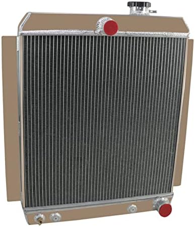4 Row Aluminum Radiator Fit 47-54 Chevy Fleetline Truck/Fleetmaster Truck/Truck 3.8L 4.3L L6 GAS