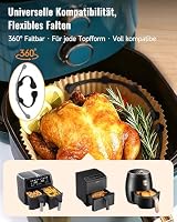 Magnete für Airfryer Backpapier, 4 Stück Silikon Magnete Airfryer Zubehör – Ansicht 6