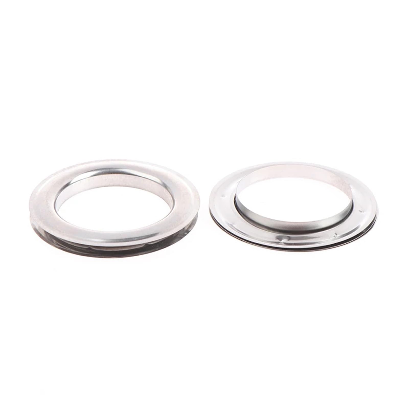 Curtain Grommets 20Pairs Eyelet Curtain Rings Grommet Top Silvery Metal Ring Header Accessories Be Assembled With A Press for Curtains Drape
