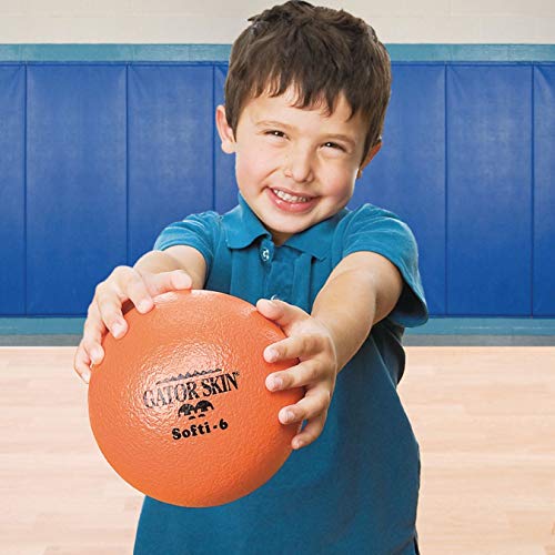 S&S Worldwide W4794Og Gator Skin Softi Ball-Orange, 6 Inch #TOP4