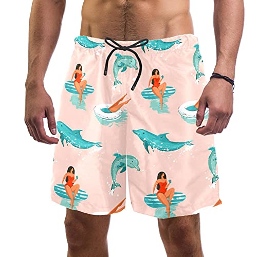 Short de bain pour homme multicolore idéal pour la plage et la piscine