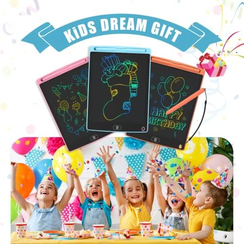 2 Pack LCD Writing Tablet - 8.5 Inch Portable Drawing Tablet for Kids, Erasable Doodle Board, Colourful Doodle Drawing Pad Etch Sketch, Learning Toy Gift for 2-7 Years Old Girl Boy Toddler Adult