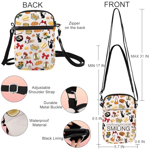 JNIAP Anime Inspired Crossbody Bag Kiki Bakery Gift Just Follow Your Heart And Keep Smiling Jiji Shoulder Bag2