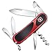Victorinox, coltellino svizzero Evolution 10 (13 funzioni, cavatappi, pinzette), rosso/nero