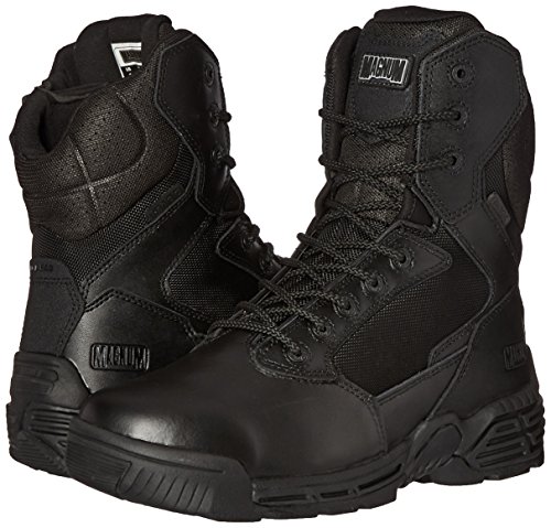Magnum Men's Stealth Force 8.0 Side Zip Waterproof I-Shield Military & Tactical Boot, Black, 10 D US