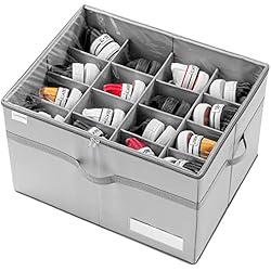 Amazon Cajones Para Zapatos Contenedores Organizador de Zapatos Armario, Caben 16 Pares, Cajas de Almacenamiento, Cubos Transparente para Guarda Zapatos, Ahorra Espacio Cajones con Asas Reforzadas, Gris