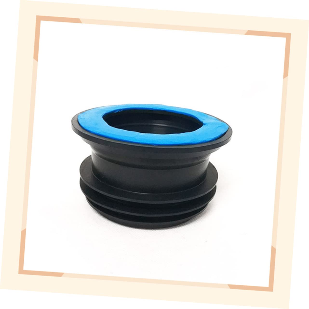 iplusmile 2 Pezzi Guarnizione Per Wc Anello Copriwater Guarnizione Per Wc Flangia Per Wc Anello Di Tenuta Per Scarico Gomma Blu