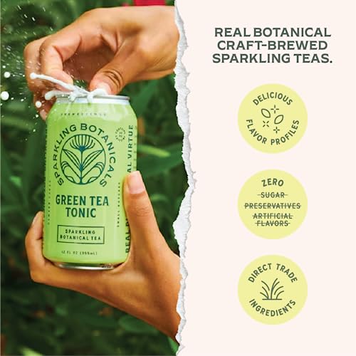 Sparkling Botanicals Green Tea Tonic 12 Pack