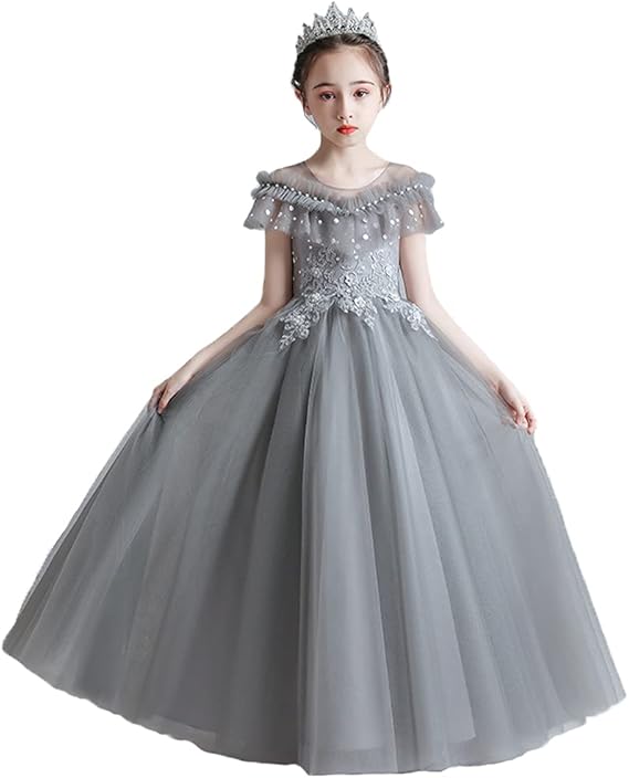 Amazon Forpend 子どもドレス 女の子 フォーマル 発表会 結婚式 子供服110 1 130 140 150 160cm オーガンジー ロング ワンピース フォーマル 通販