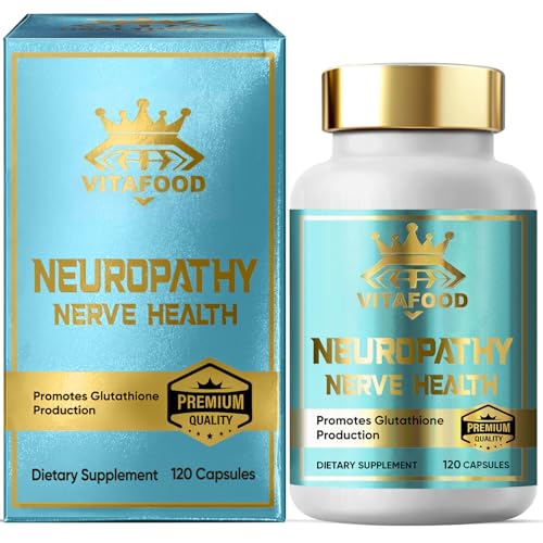 VITAFOOD Nerve Savior for Neuropathy 120 Capsules Neuropathy Nerve Supplement with 600mg Alpha Lipoic Acid Daily Wellness Support for Hands & Feet