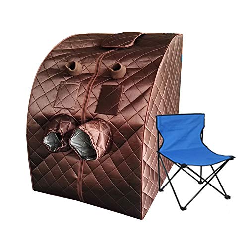 ZFF Far Infrared Steam Sauna Tent, Portable Sauna Spa Room, With Remote Control And Folding Chair, For Full Body Detox And Weight Loss