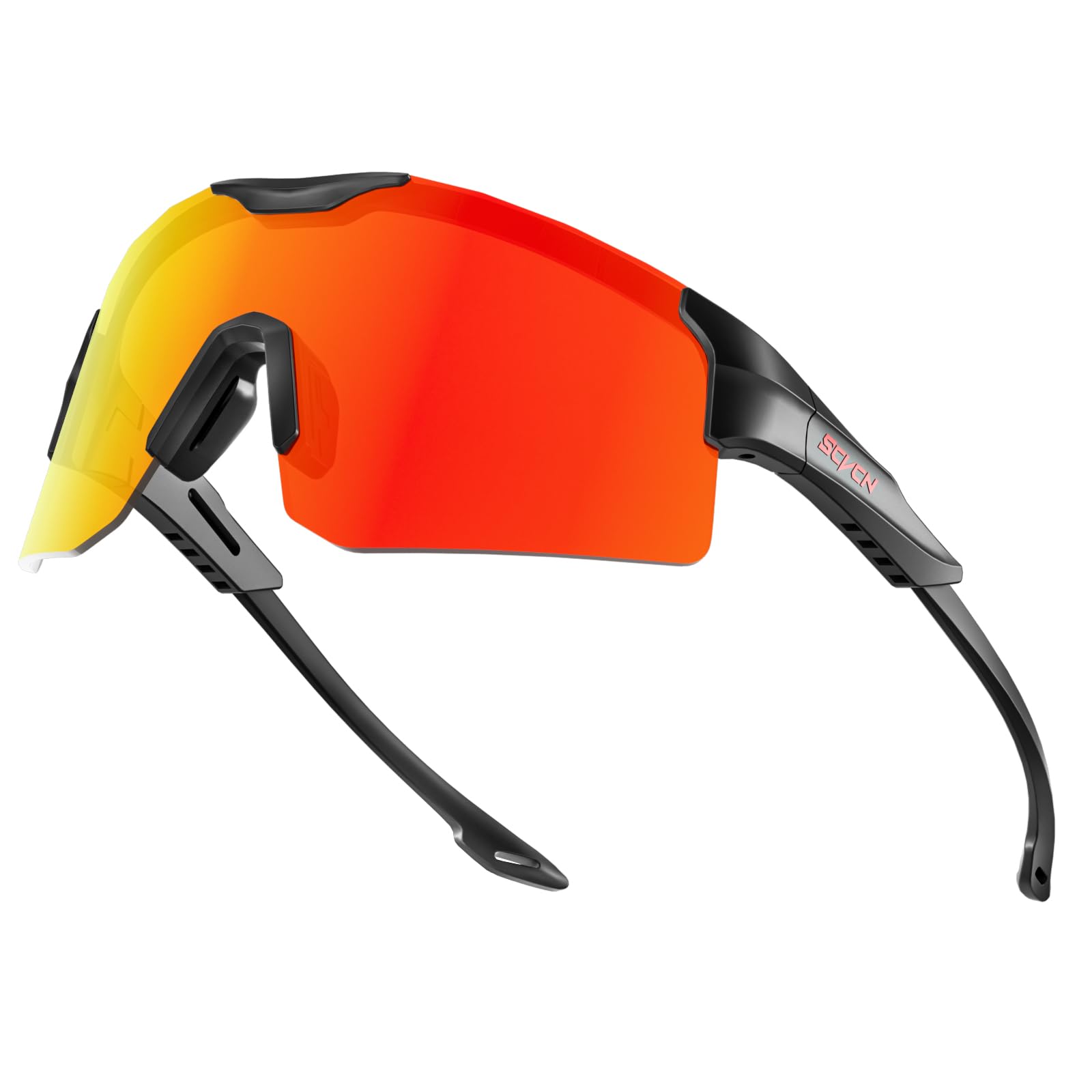 SCVCN Fahrradbrille Selbsttönend für Herren Damen photochrome Sport Sonnenbrille Klar Rennrad Brille TR90 Rahmen Schnelle Radfahren MTB Radbrille mit UV400 Schutz Sportbrille für Laufen 01