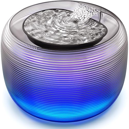 Kastty Quiet Cat Water Fountain, 3.5L/118oz Large Capacity Pet Wa...