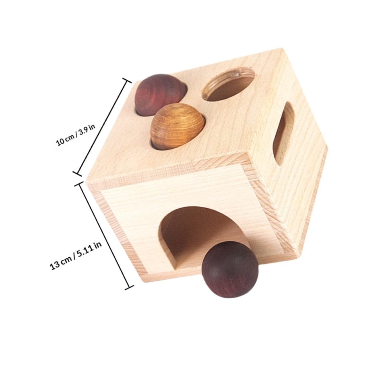 Giocattolo Educativo in Legno Scatola Palline da Battere per Bambini, Migliora Coordinazione Mano-Occhio, Set per Gioco Interattivo e Apprendimento