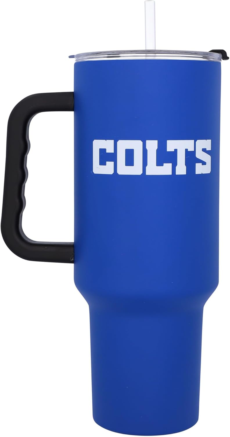 logobrands Indianapolis Colts 40oz. Travel Tumbler with Handle
