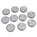 TAEUTO 10 x Catadioptrico Redondo Blanco Adhesivo Remolque, Catadioptrico Redondo Remolque Adhesivo,...