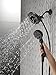 Delta Faucet 4-Spray H2Okinetic In2ition 2-in-1 Dual Hand Held Shower Head with Hose and Magnetic Docking, Matte Black 58472-BL