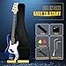 GLARRY Full Size Electric Bass Guitar Beginner Kit 4 String Exquisite Basswood Bass with 20W AMP, Cable, Strap, Bag and Accessories (Transparent Blue, 39