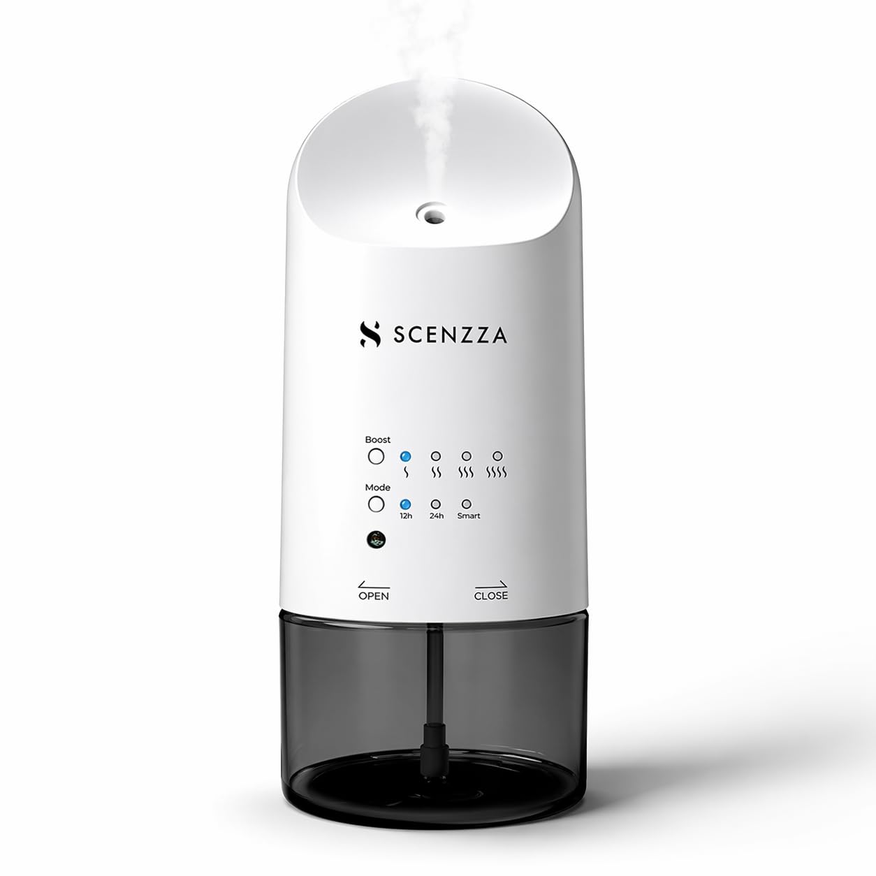 Wasserloser Diffusor für ätherische Öle, Lichtsensor, super leise und langlebig, fördert den Schlaf, beseitigt Gerüche und befeuchtet die Luft, Diffusor für Zuhause, Büro, 160 ml (weiß)