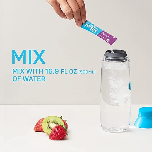 Miniatura 4 de Gsuila Paquetes de polvo Propel paquete variado de 4 sabores con electrolitos vitaminas y sin azúcar 20 unidades