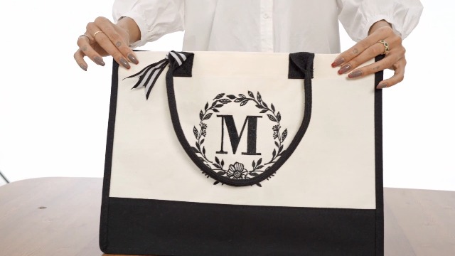 Bolso Tote con bordado personalizado para mujer miniatura 7