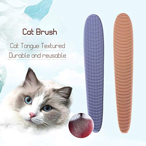 Nishore Escova de gato Pente de gato Escova de cuidado de gato Língua de gato Escova de cuidado de p