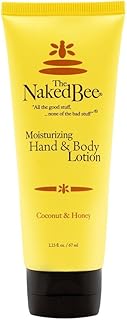 The Naked Bee Nourishing Body Lotion for All Skin Types (2.25 oz) Moisture Replenishing Lotion for Dry Skin with Coconut & Honey