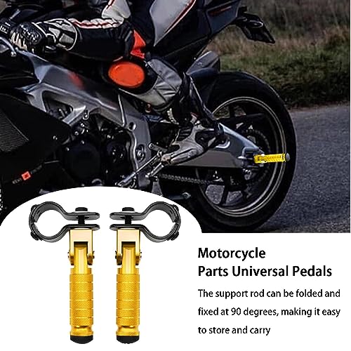 Descanso para os pés da motocicleta - pé motocicleta metal universal 1 par | Pedais dobráveis para m