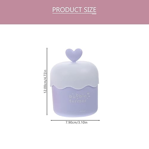 Miniatura 5 de Lurrose 3 piezas de espuma de lavado facial, espuma de burbujas para la cara, malvavisco, batidora, taza para el cuidado de la piel, herramientas de