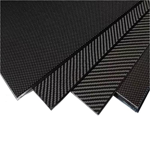 3K Carbon Fiber Plate 400mm×200mm 0.5mm 1mm 2mm 3mm 4mm 5mm Thickness Carbon Fiber Material For RC UAV/Toys, 1pcs (Color : 4.0mm plain matte)
