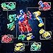 Eohemeral 6-in-1 Dinosaur Transforming Robot Toys Set,STEM Toy Combine Dinosaur Transform into Robot,Party Birthday Educational Gifts for Kids Age 3 4 5 6 7 8 9 10 Years Old Boys Girls